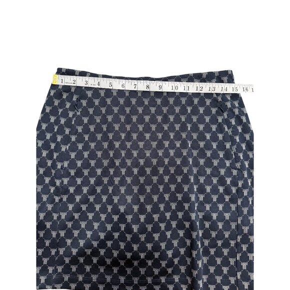 Tory Sport Womens Skort Navy Gray Print Skirt Golf Tennis Pickleball Size M - Picture 4 of 5